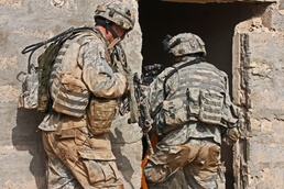 Cavalry Scouts and Iraqi security forces sweep Golden Hills for extremists groups