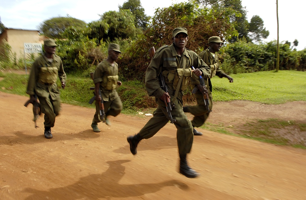 Old Guard Trains Uganda Forces