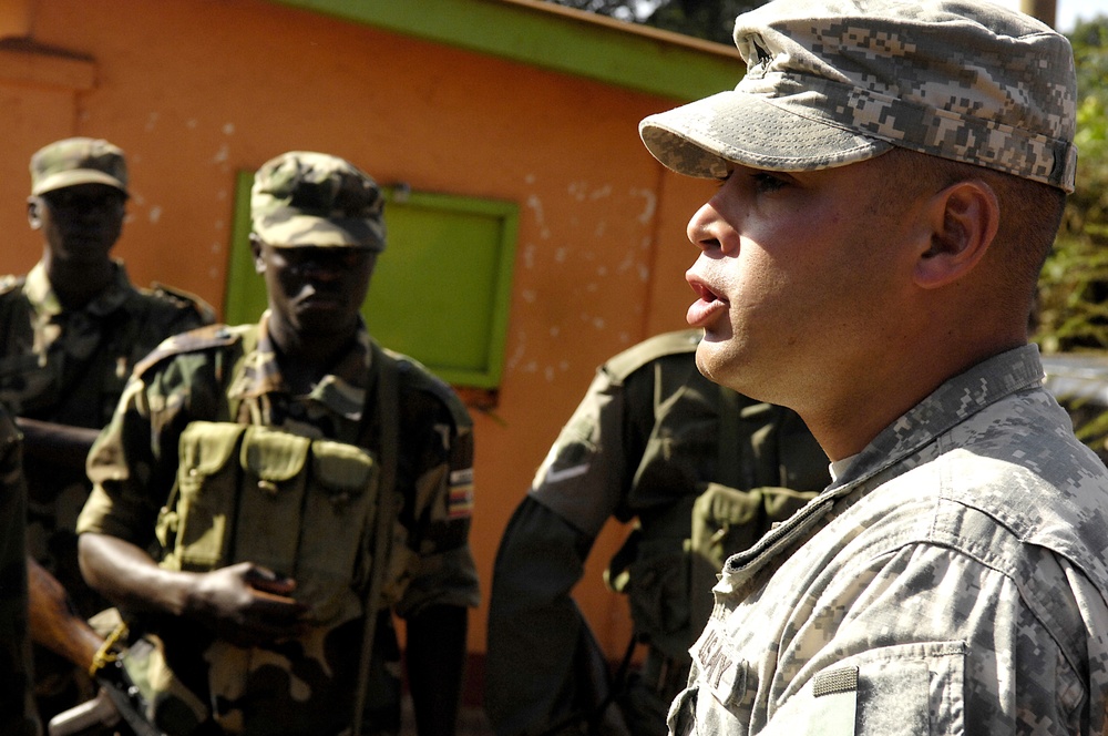 Old Guard trains Uganda forces