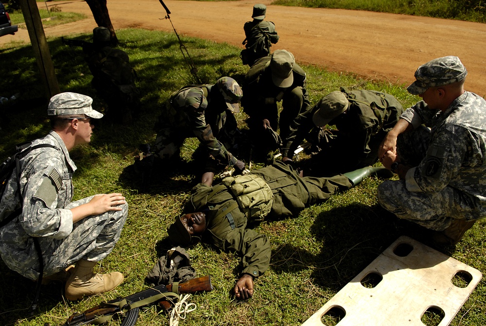 Old Guard trains Uganda forces