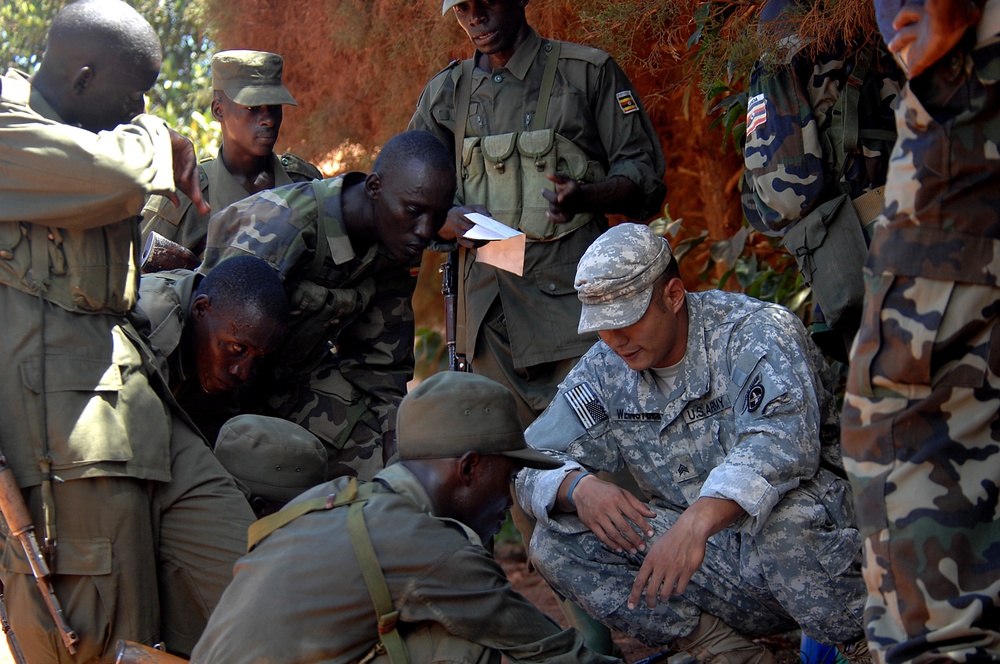 Old Guard trains Uganda forces