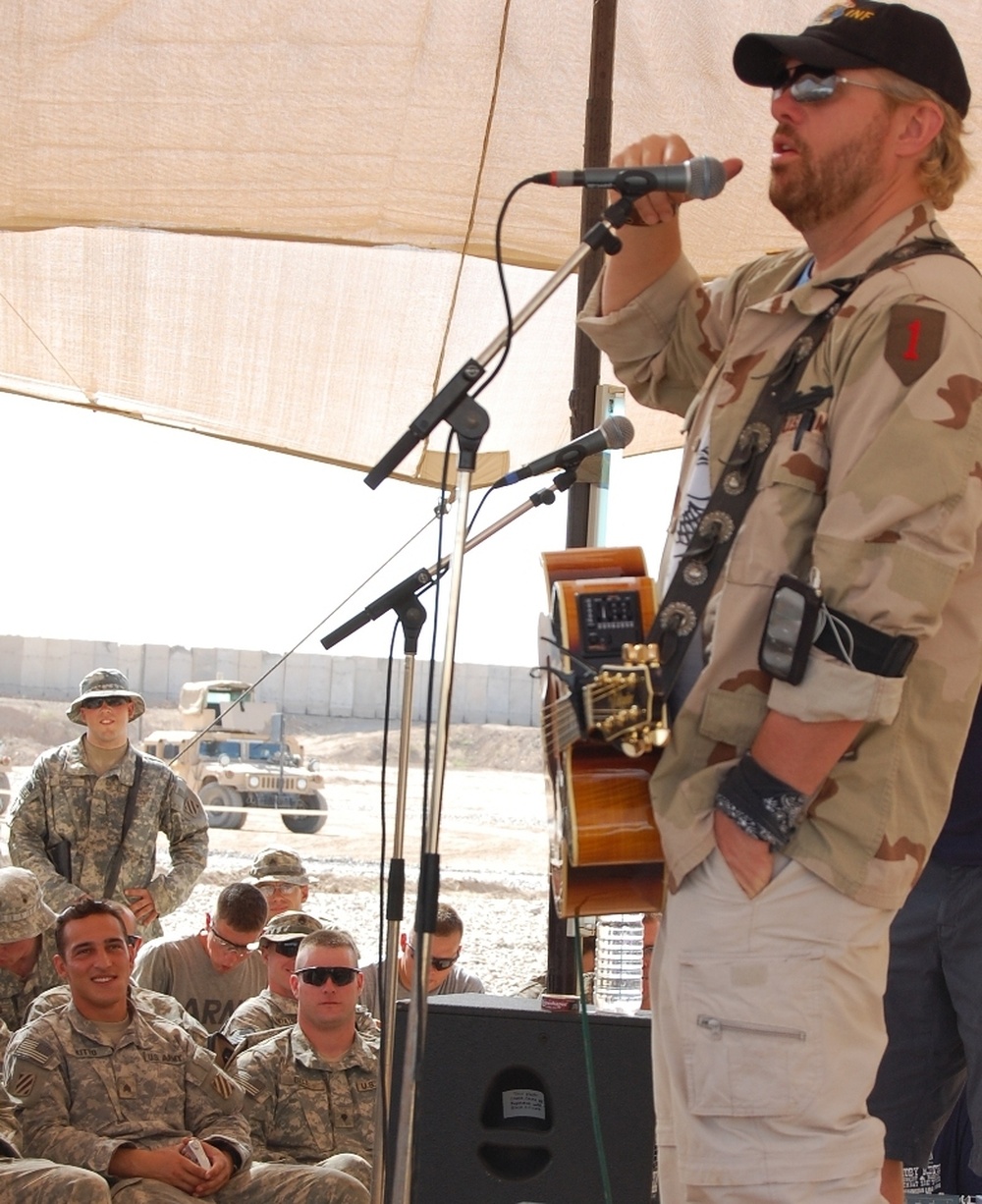 DVIDS - News - Toby Keith plays front lines at Combat Outpost Carver, Iraq