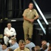 Master Chief Petty Officer of the Navy visits with Pearl Harbor Sailors.