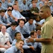 Master Chief Petty Officer of the Navy visits with Pearl Harbor Sailors.