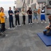 USS Bulkeley Sailors practice hand-to-hand combat techniques