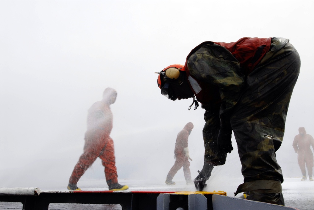 USS John C. Stennis undergoes testing during sea trials