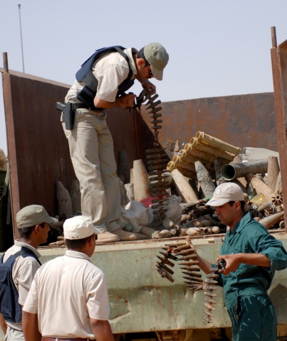 Weapons Cache Destruction Near Karbala