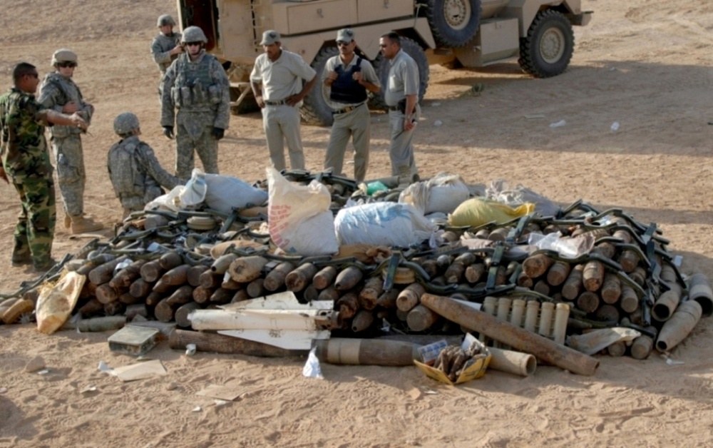 Weapons Cache Destruction Near Karbala