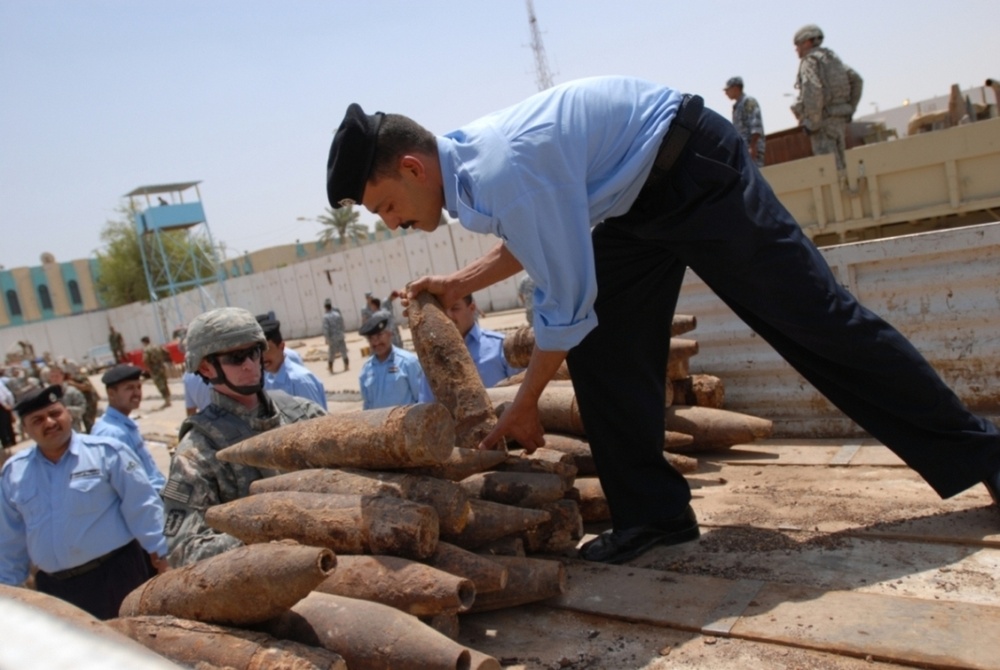 Weapons Cache Destruction Near Karbala