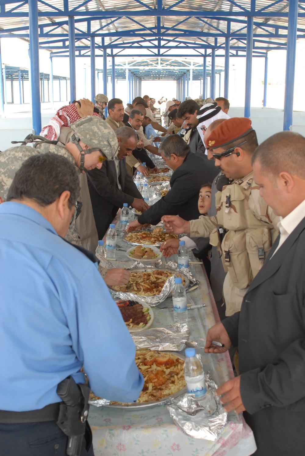 Soldiers visit Doura
