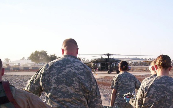 Strike Soldiers provide medical care to wounded, sick patients