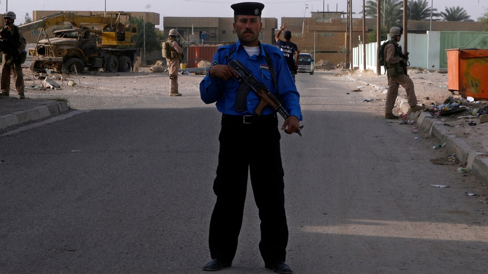 The face of the Iraqi police