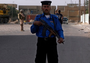 The face of the Iraqi police