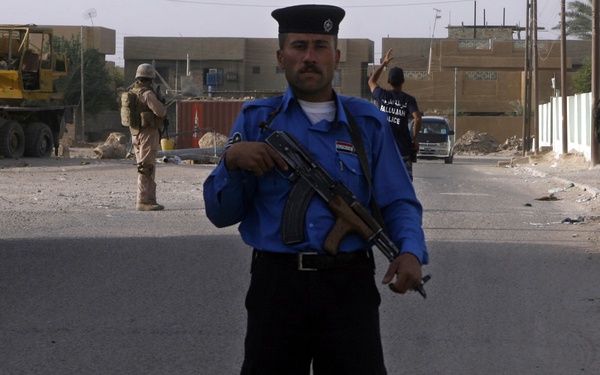 The face of the Iraqi police