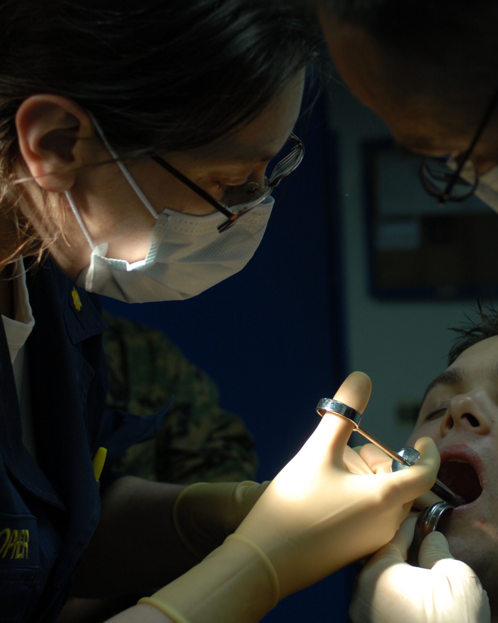 Fixing teeth while underway