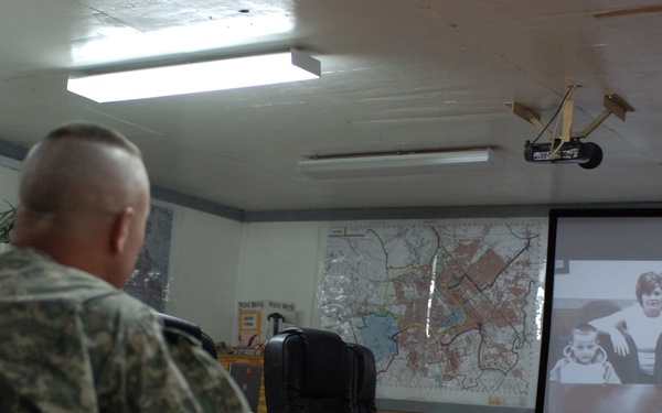 Strike Soldiers Talk With Families at Fort Campbell on Mother's Day