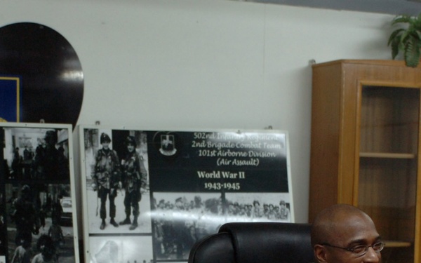 Strike Soldiers Talk With Families at Fort Campbell on Mother's Day