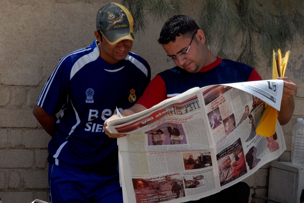 Baghdad Now newspaper is a hit with Thawra 1 residents