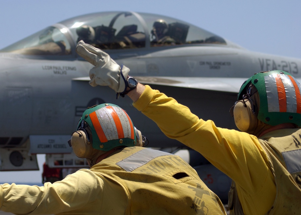 Flight operations aboard the USS Theodore Roosevelt