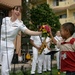 USS Blue Ridge Sailors visit with Thai children
