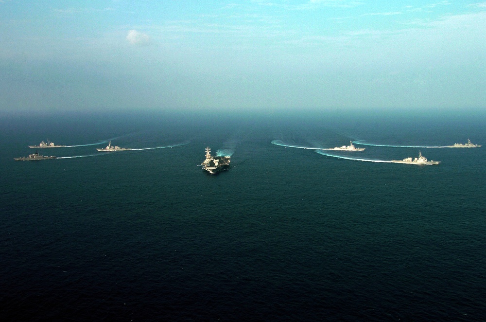 USS Nimitz leads group