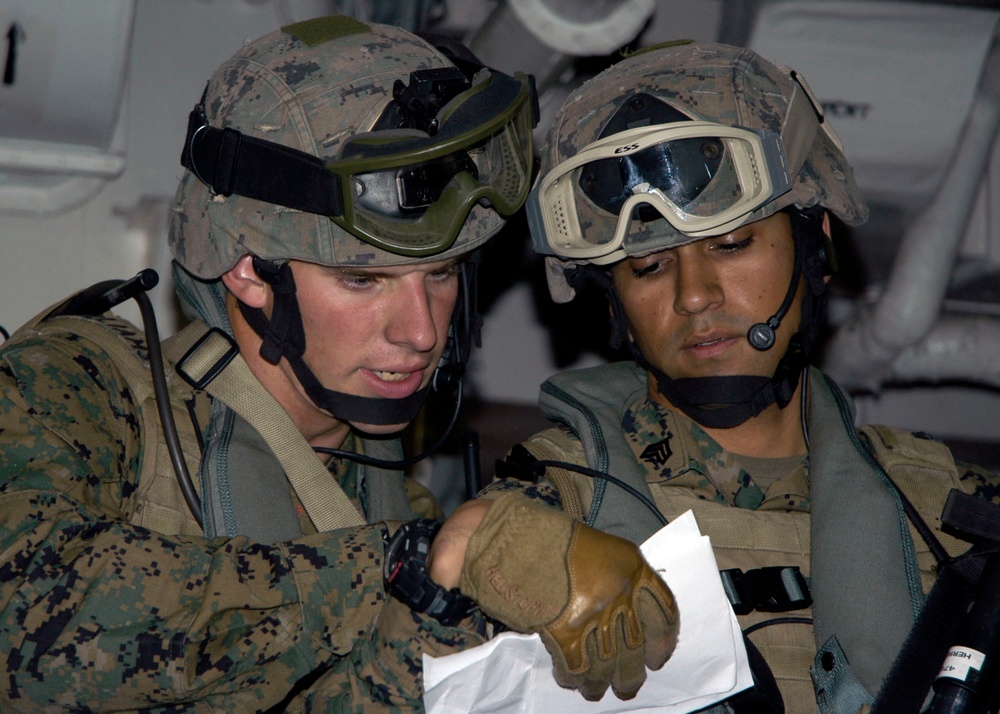 Marines Conduct Maritime Interdiction Operations During Exercise Aboard USS Nashville