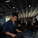 Maintenance Work Aboard USS Nimitz