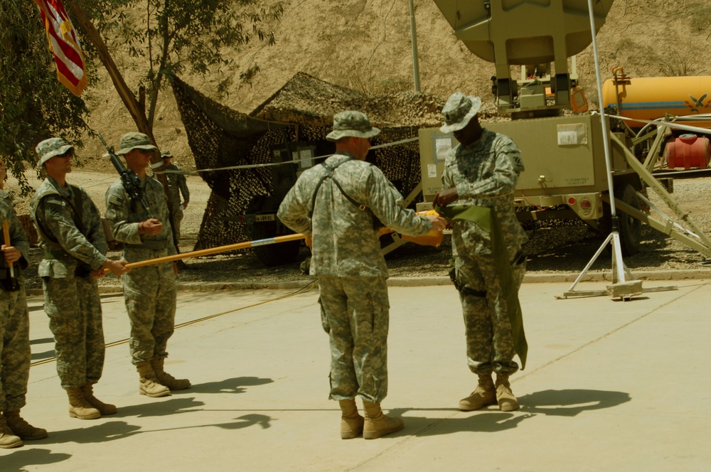 35th Armor Regiment Soldier takes command at Combat Outpost Cashe