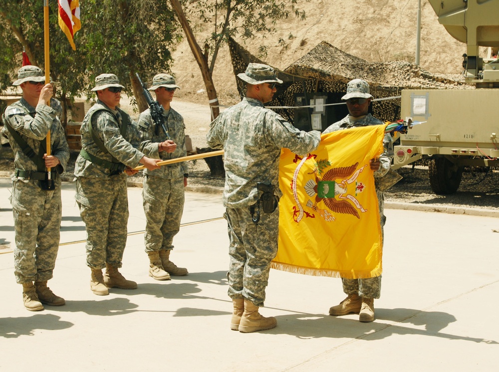 35th Armor Regiment Soldier takes command at Combat Outpost Cashe