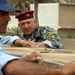 Iraqi Police Construct Barricades