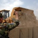 Iraqi Police Construct Barricades