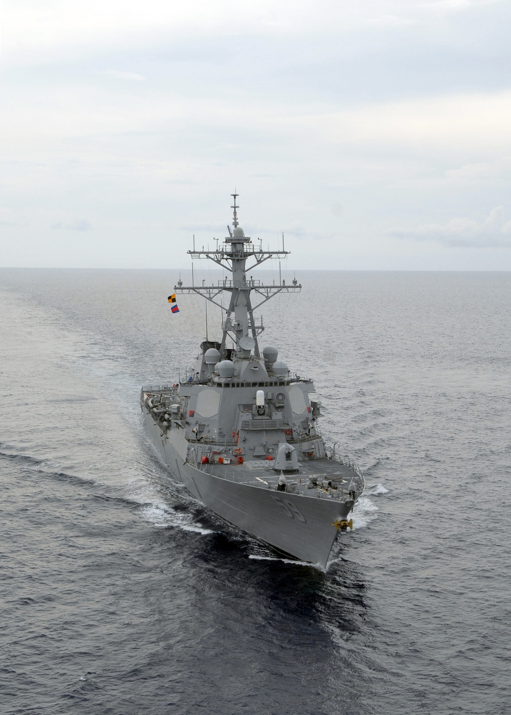 USS Russell nears Singapore