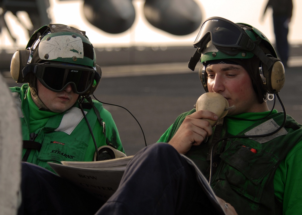 Flight operations aboard USS Abraham Lincoln