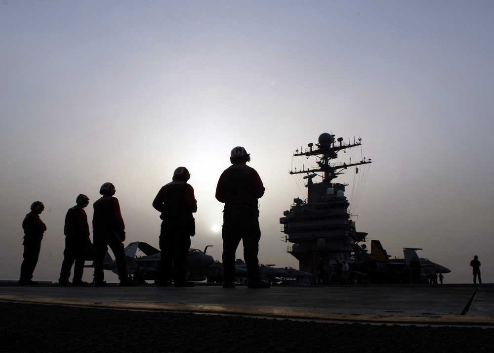 Flight operations aboard USS Abraham Lincoln