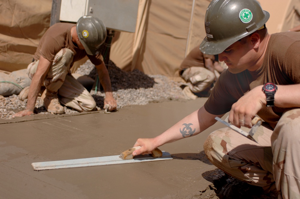 Construction work at Camp Lemonier