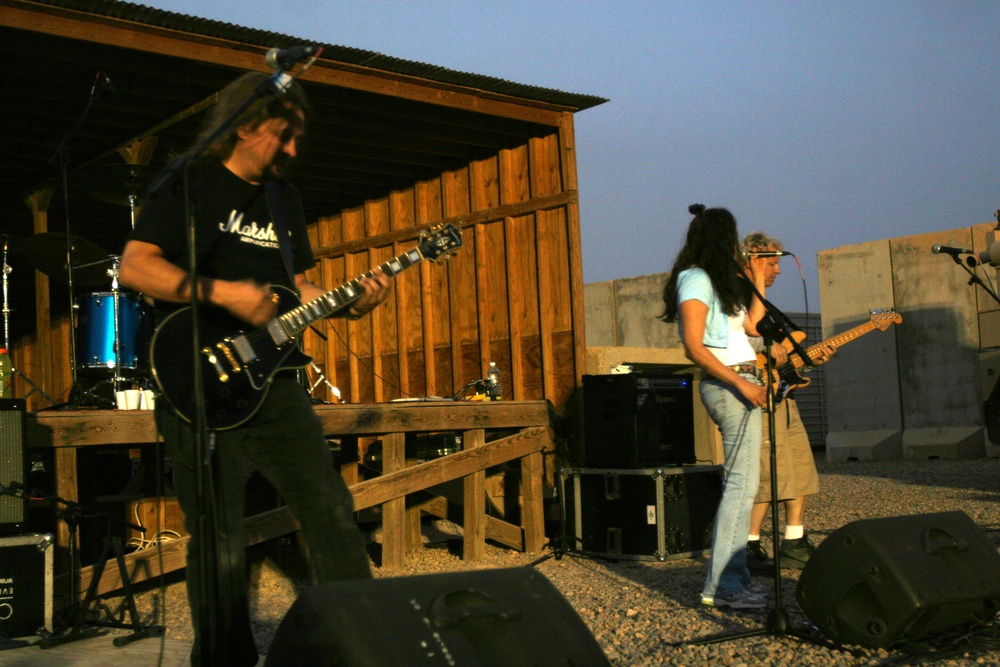 Marines Receive a Rock 'n Roll Treat