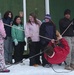 Army instructors teach elementary kids