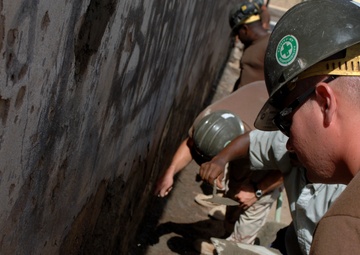 Naval Mobile Construction Battalion 74 repairs Djibouti school