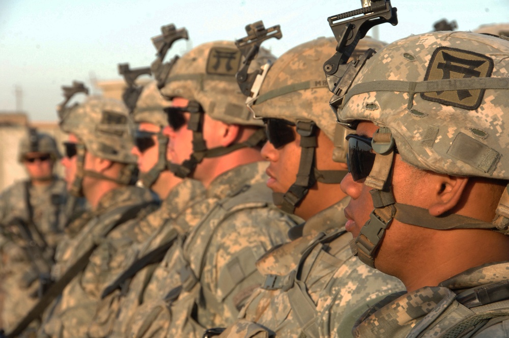 Soldiers Stand Ready