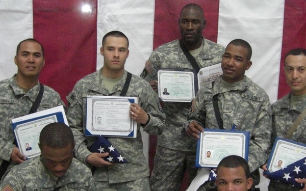 U.S. Soldiers proud to become citizens