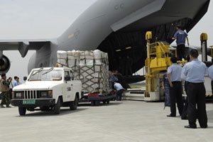 U.S. Sends Relief Supplies to China