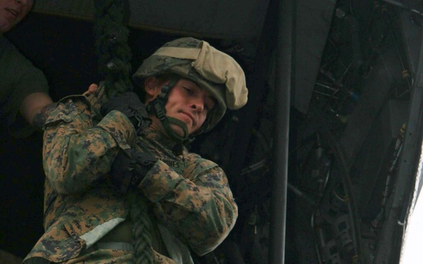 Fast rope training at sea keeps Marines and Sailors mission ready