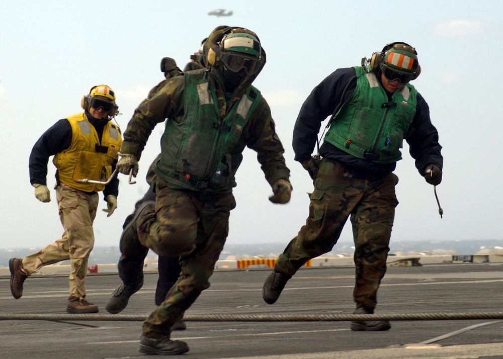 USS Theodore Roosevelt conducting training