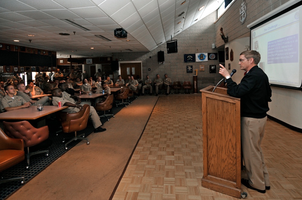 CNO, officials, visits Naval Air Station Pensacola, Corry Station