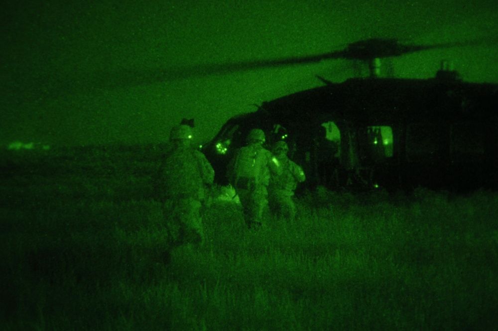 Nighttime Air Assault for Operation Saint Mehie