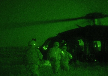 Nighttime Air Assault for Operation Saint Mehie