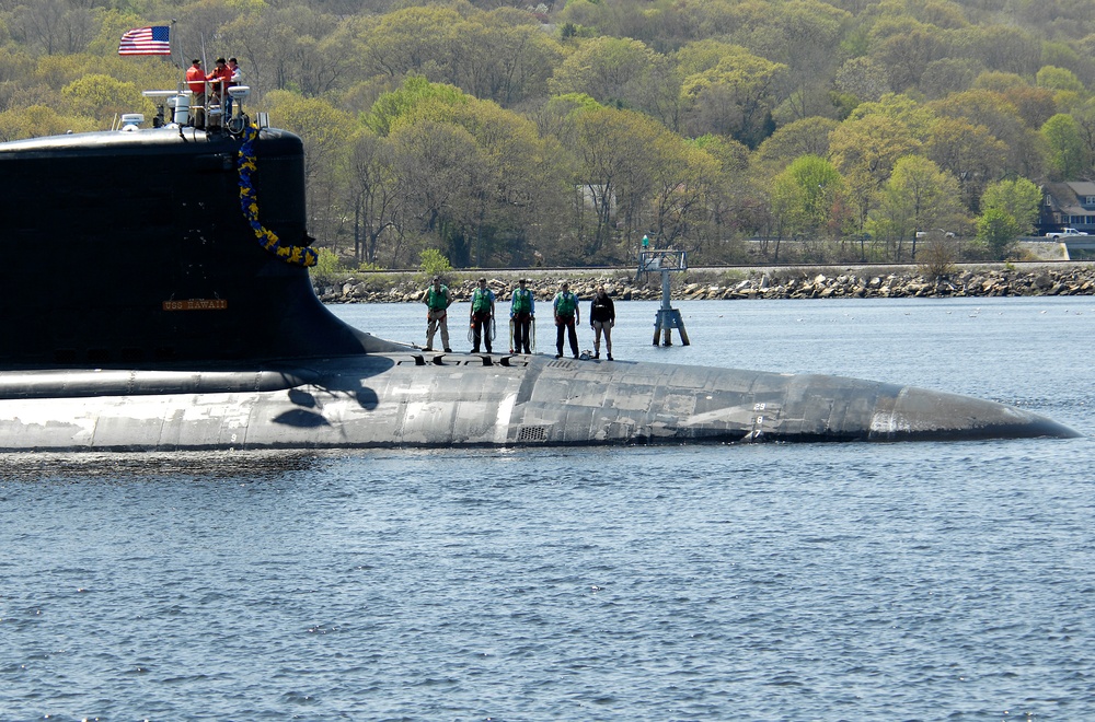 USS Hawaii returns home after maiden voyage