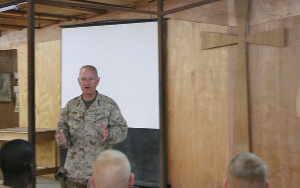 Assistant Commandant of the Marine Corps visits Taqaddum service members