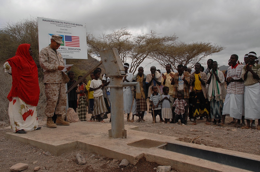 Task Force gather for well dedication ceremony in Djbouti