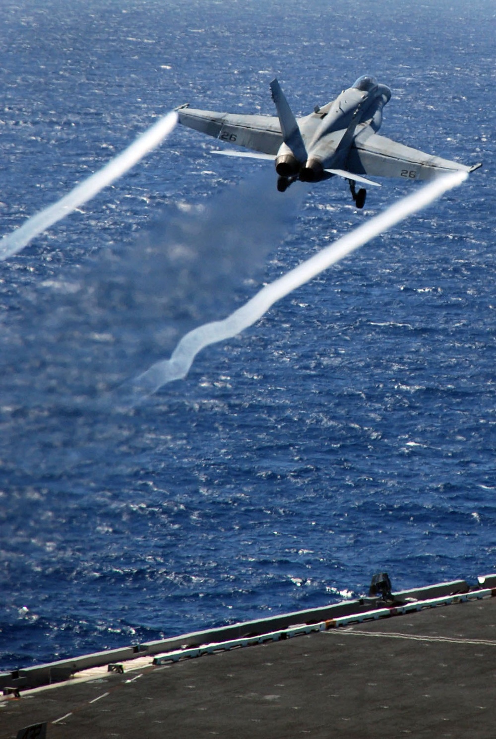 F/A-18C Hornet launches